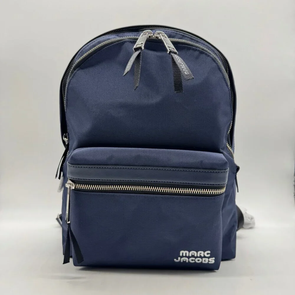 MARC JACOBS Trek nylon medium women's school backpack -Midnight blue